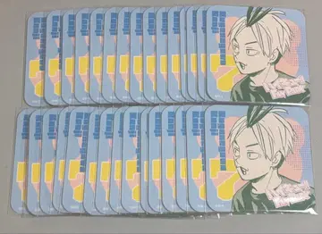 하이큐 팬파크 아트 코스터 황금카와 칸지 30개