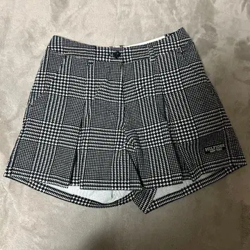 TOMMY HILFIGER 체크 무늬 골프용 숏팬츠 M 사이즈