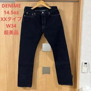 DENIME 드님 데님 다크 네이비 50s 14.5oz 테이퍼드 W34