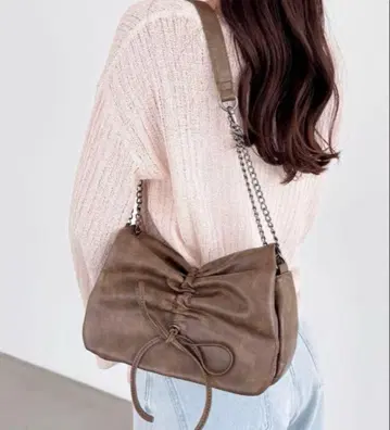 Heather 리본 숄더 BAG