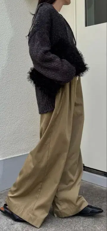 부드러운 와이드 이지 팬츠