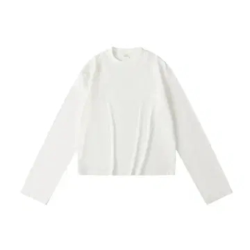 NNine 나인 롱 T셔츠 숏 기장 화이트