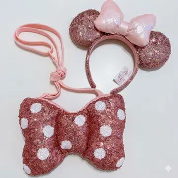 팔팔루자 미니 마우스 머리띠 숄더백 세트