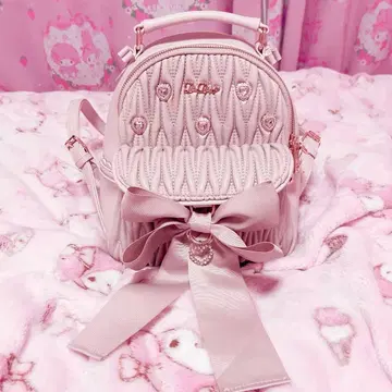 LIZLISA 메니 비쥬 롱 리본 백팩 천 택 포함 정품