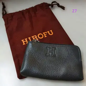 미사용 새상품 히로 가죽 컴팩트 카드 케이스 키케이스