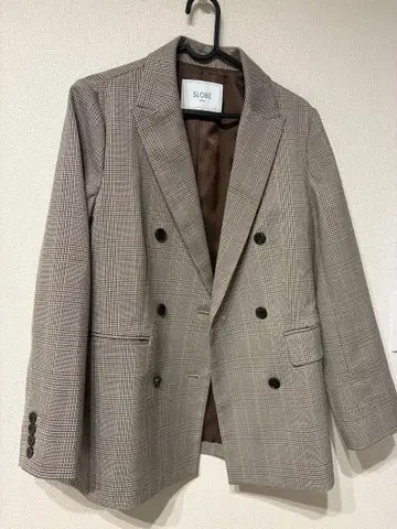 [ 미사용 새상품 ] SLOBE IENA TR 더블 브레스트 자켓