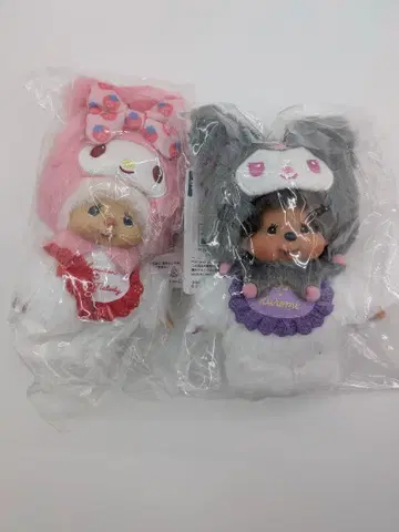 [ 새상품 ] 몽치치 쿠로미 침탄 마이멜로디 콜라보 키체인 세트