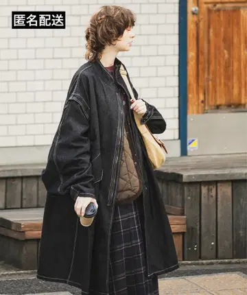 [ forksy. ] 2WAY 데님 모즈 코트/베스트