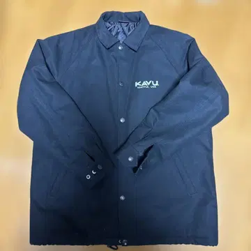 KAVU 블랙 퀼팅 자켓