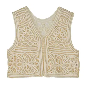 Ameri 2WAY SATIN BATTEN LACE VEST