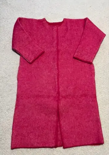 ADAWAS 아다와스 니트 코트 핑크