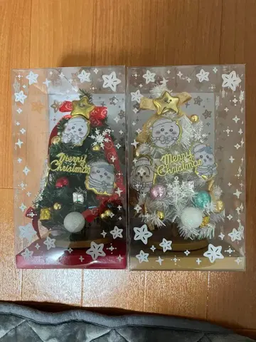 치이카와 크리스마스 트리 2종 세트 화이트 그린