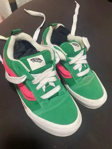 Vans 뉴스쿨 그린/핑크 스니커즈