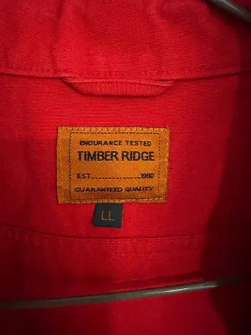TIMBER RIDGE 레드 베스트 1990년 제조