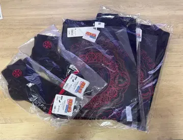 NARUTO 돌풍전 사륜안 XL 사이즈 GU T셔츠 양말