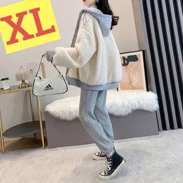 보아 자켓 복슬복슬 아우터 면 후드 가볍고 포근하게 따뜻한