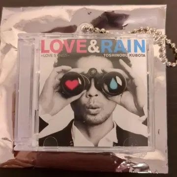 쿠보타 토시노부 미니어처 CD 키링 LOVE & RAIN