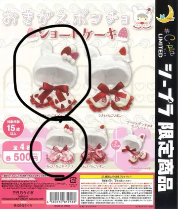 옷 갈아입는 판초 숏 케이크 세트