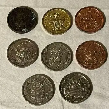 1989년제 울트라맨 클럽 코인 세트 8개