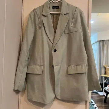 KLDINOR 민트 그린 수트풍 테일러드 자켓