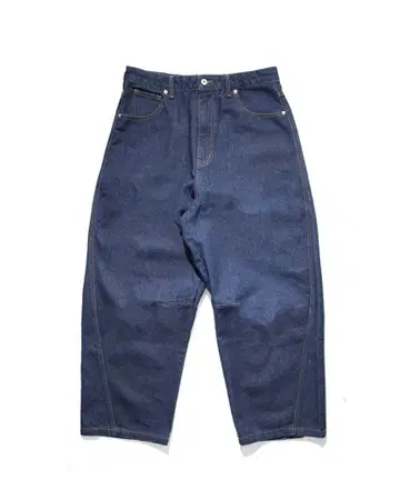 NOREMID 자수 데님 팬츠 다크 네이비