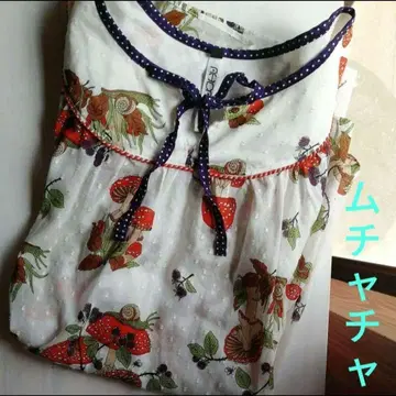 무차차 버섯 kinoko 반팔 블라우스 셔츠 아차추무