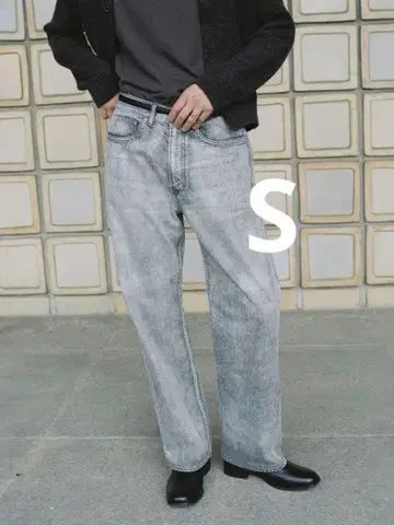 LIDNM FADED HERITAGE DENIM PANTS