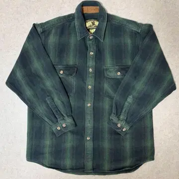 90s 필드앤스트림 옴브레 헤비 플란넬 셔츠