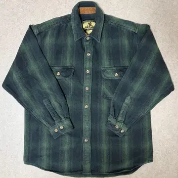 90s FIELD&STREAM 옴브레 체크 헤비 플란넬 셔츠