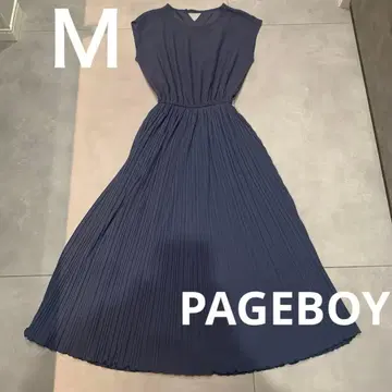 [클리닝 완료] PAGEBOY 플리츠 드레스 롱 기장 포멀