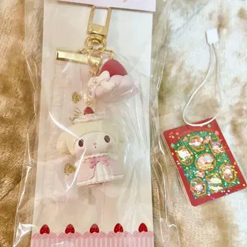 마이멜로디 딸기 휘핑 케이크 키링 산리오