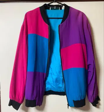 westbound 점퍼 블루종 S 사이즈 핑크 파랑 보라색 구제 의류