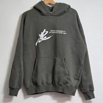 도쿄 농업대학 후드티 L 사이즈 올리브 올리브 그린