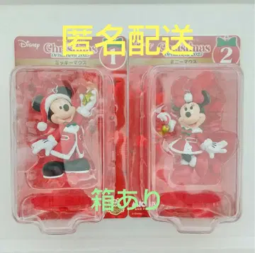 디즈니 미키 미니 크리스마스 오너먼트 피규어 2체 세트