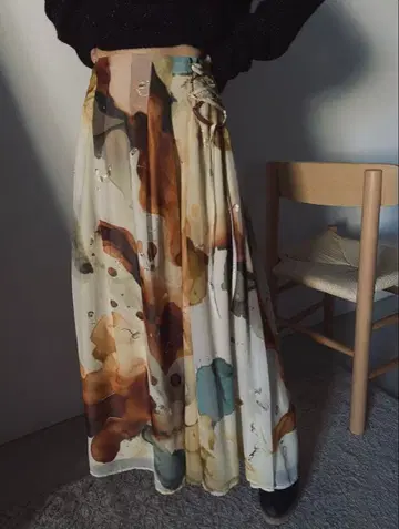 Ameri UNDRESSED AMELIA INK ART SKIRT