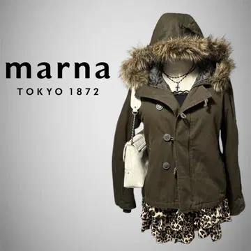 marna 마르나 밀리터리 자켓 짧은 기장 퍼 헤이세이 갸루 그런지