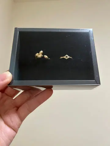 거품의 유크로니아 담설 반지 세트