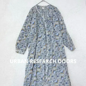 H14 URBAN RESEARCH DOORS 꽃무늬 롱 원피스 보타니컬