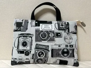 saponetta 사포네타 패브릭 소재 토트백 카메라