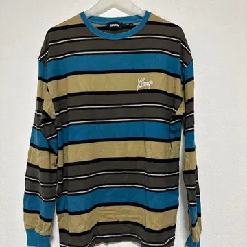 XLARGE 스트라이프 롱T셔츠