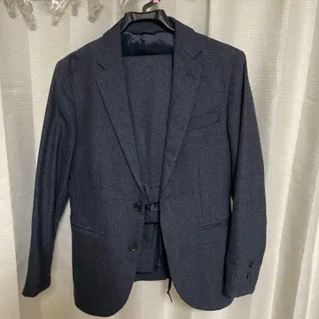 그린 라벨 릴랙싱 네이비 체크 무늬 셋업