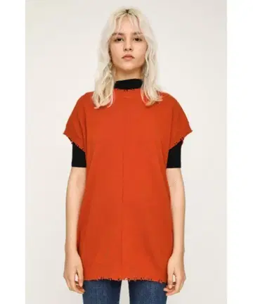 SLY 프린지 니트 반팔 상의