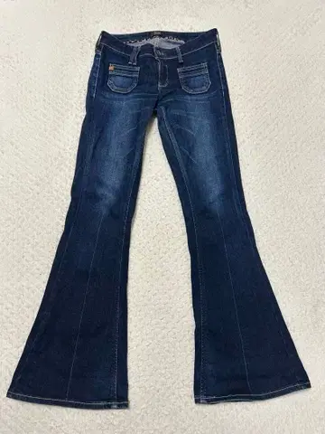 썸씽 다크 블루 부츠컷 데님 27 x 32