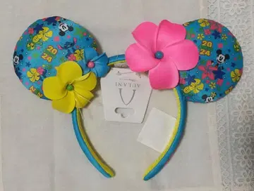 아울라니 디즈니 리조트 미키마우스 꽃무늬 머리띠 2024