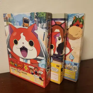 요괴워치 DVD 전 3권 (15장) 세트 오비 포함, 포스터 포함