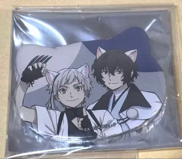 문호 스트레스 도그 난자타운 게임 상품 고양이형 캔뱃지 다자이 오사무