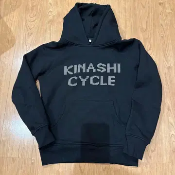 KINASHI CYCLE 로고 후드티 S 사이즈 블랙