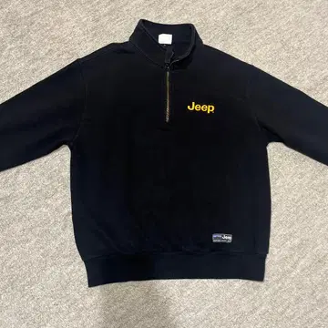 Jeep 블랙 맨투맨 트레이닝복
