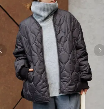 FRAMeWORK 퀼팅 2WAY 텐트 블루종 블랙 36