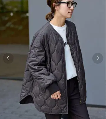 FRAMeWORK 퀼팅 2WAY 텐트 블루종 블랙 36